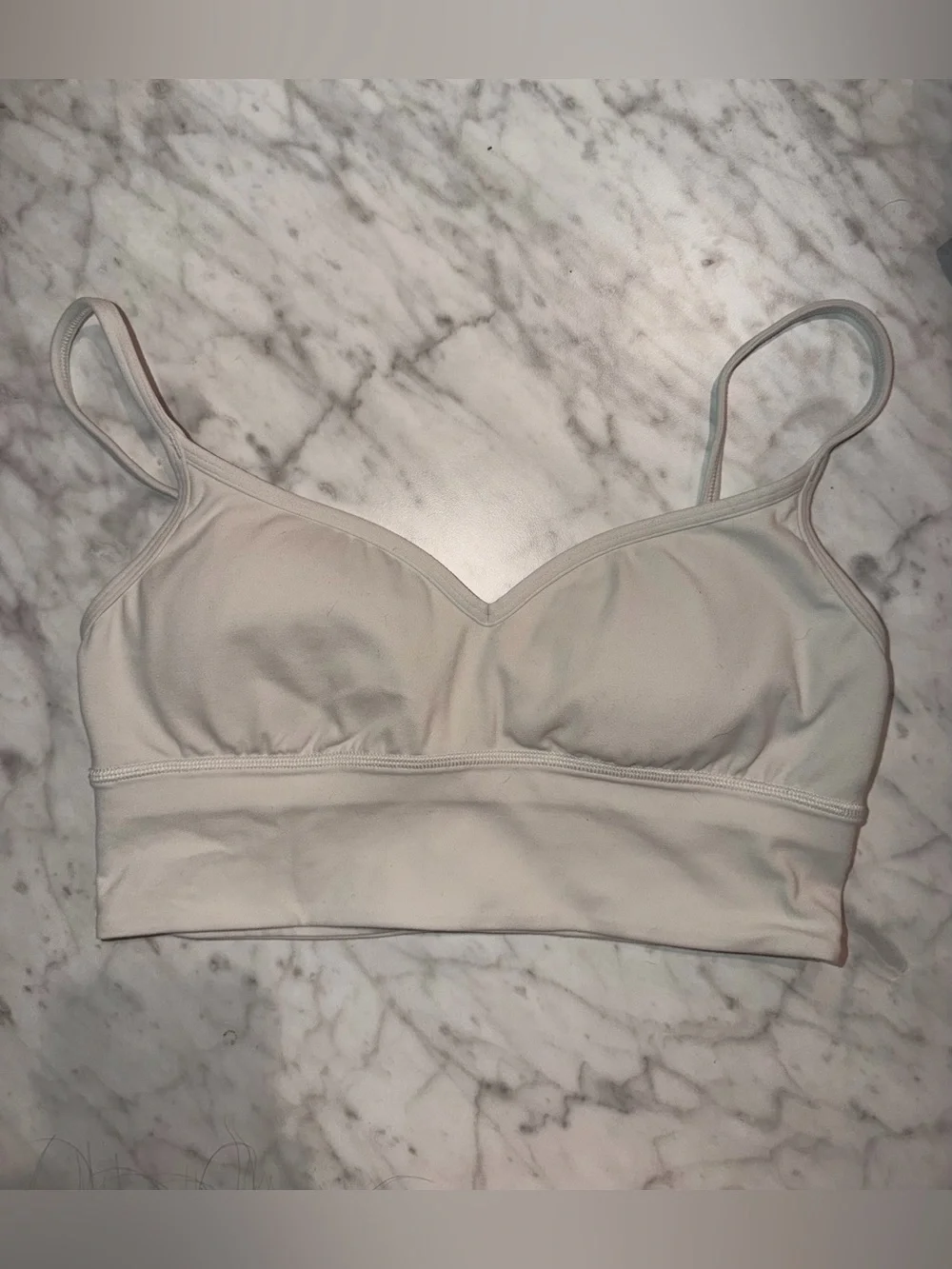 Lululemon Align Sweetheart Sports Bra - Bone - Size 8